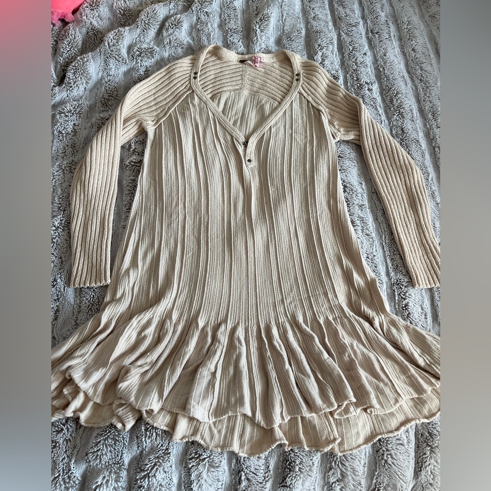 GUC Free People pink sweater tunic size Medium